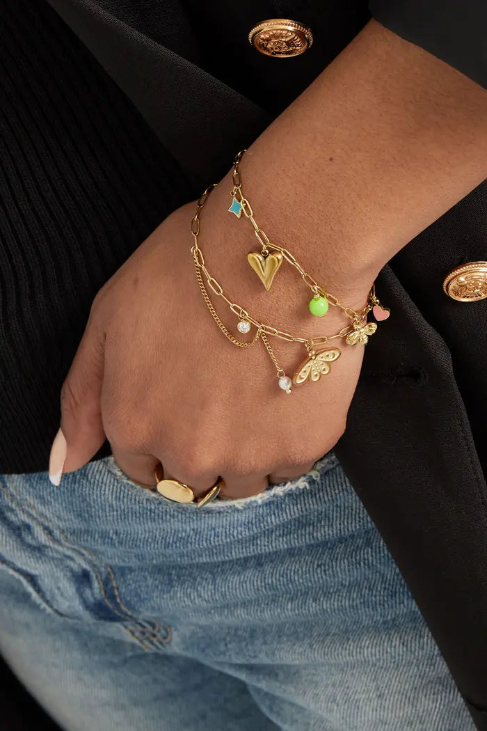 Kira charm armbånd