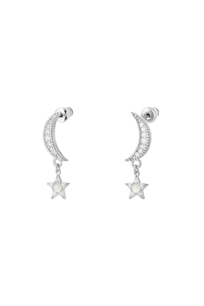 Mua moon & star øreringe
