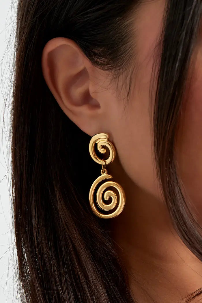 Dobbelt Swirl ørering