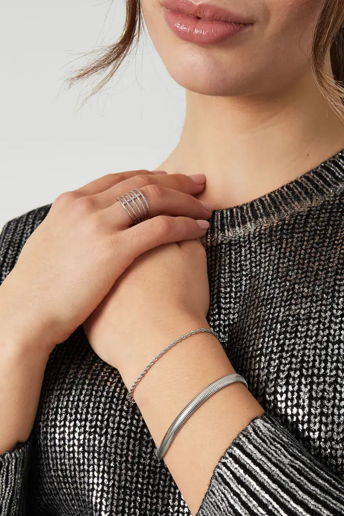 Jasseron snoet armbånd 2mm