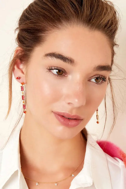 Ruby øreringe